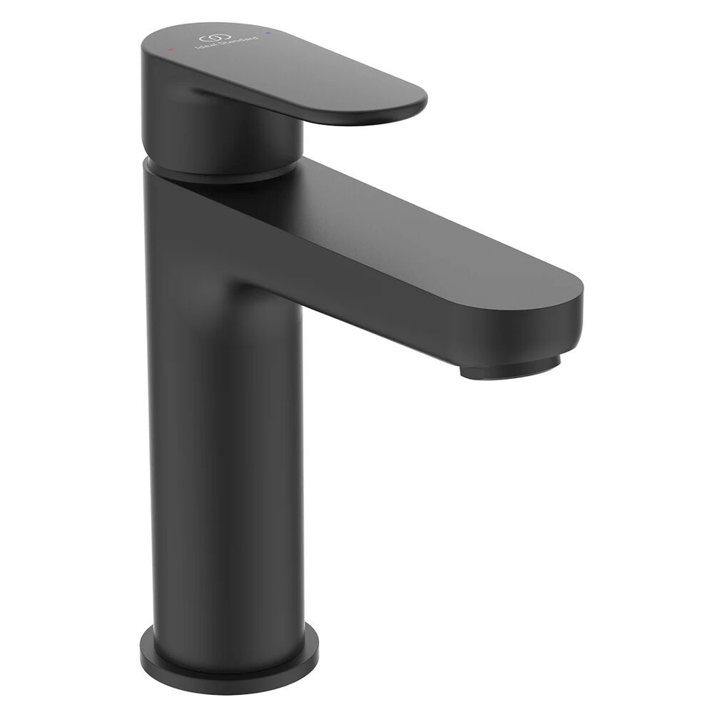 Cutout image of Ideal Standard Cerafine O Silk Black Basin Mono Tap & Waste